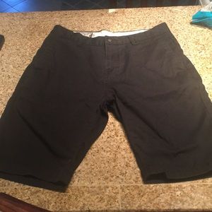 Black Volcom Khaki Shorts